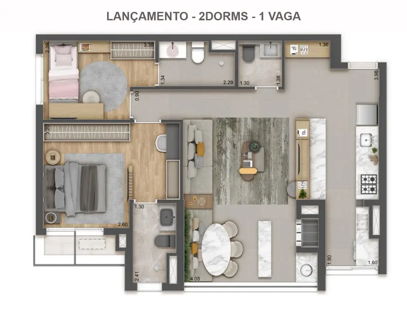 Foto 1 de Apartamento com 2 quartos à venda, 67m2 em Vila Clementino, São Paulo - SP