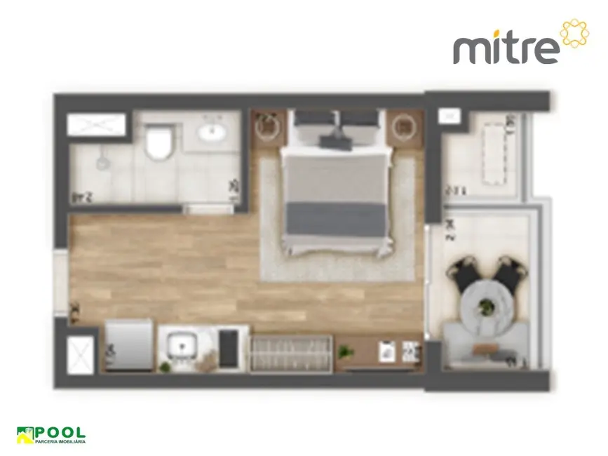 Foto 1 de Apartamento com 1 quarto à venda, 26m2 em Vila Clementino, São Paulo - SP