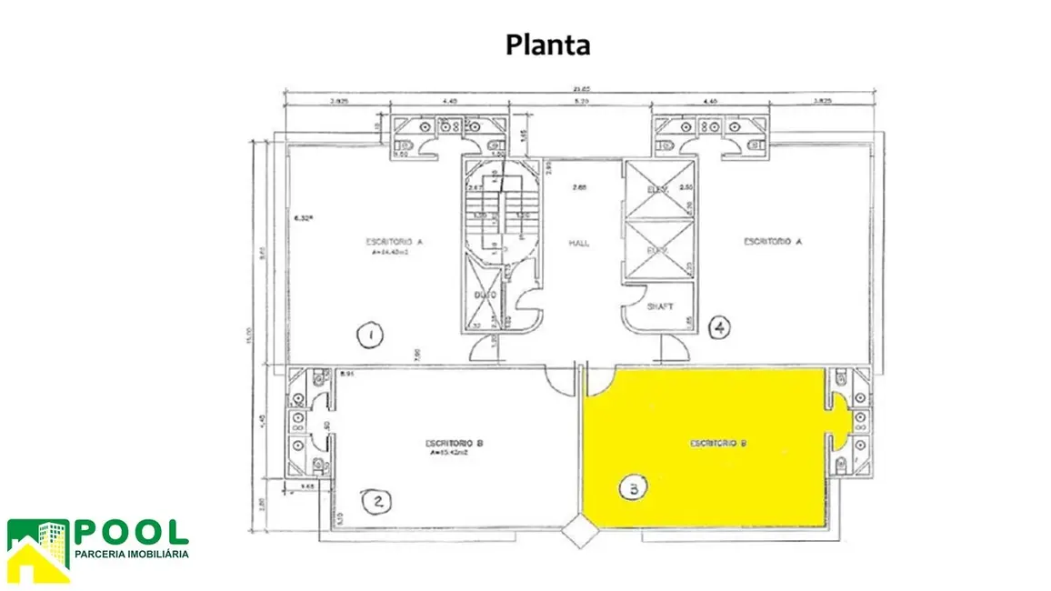 Foto 3 de Sala Comercial para alugar, 69m2 em Brooklin Paulista, São Paulo - SP