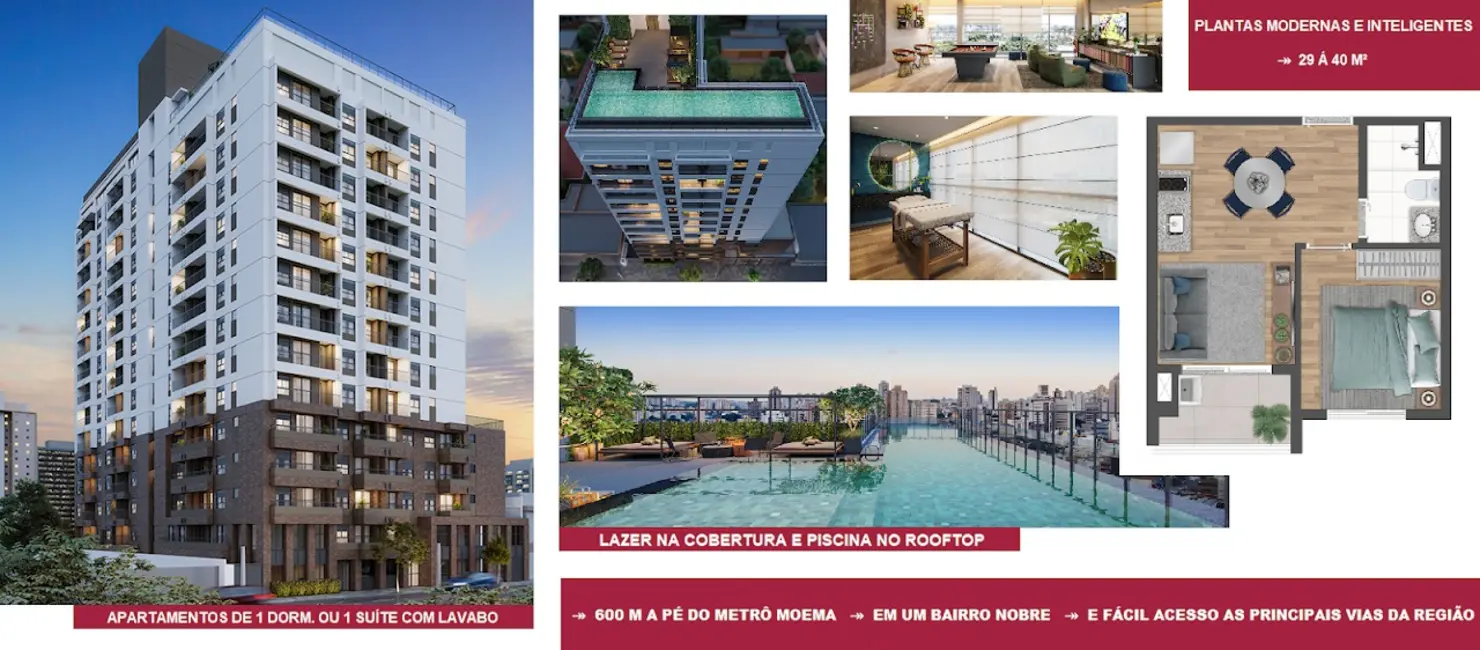 Apartamento com 1 quarto à venda, 41m2 em Indianópolis, São Paulo - SP - imagem 6 Foto 6 de Apartamento com 1 quarto à venda, 41m2 em Indianópolis, São Paulo - SP