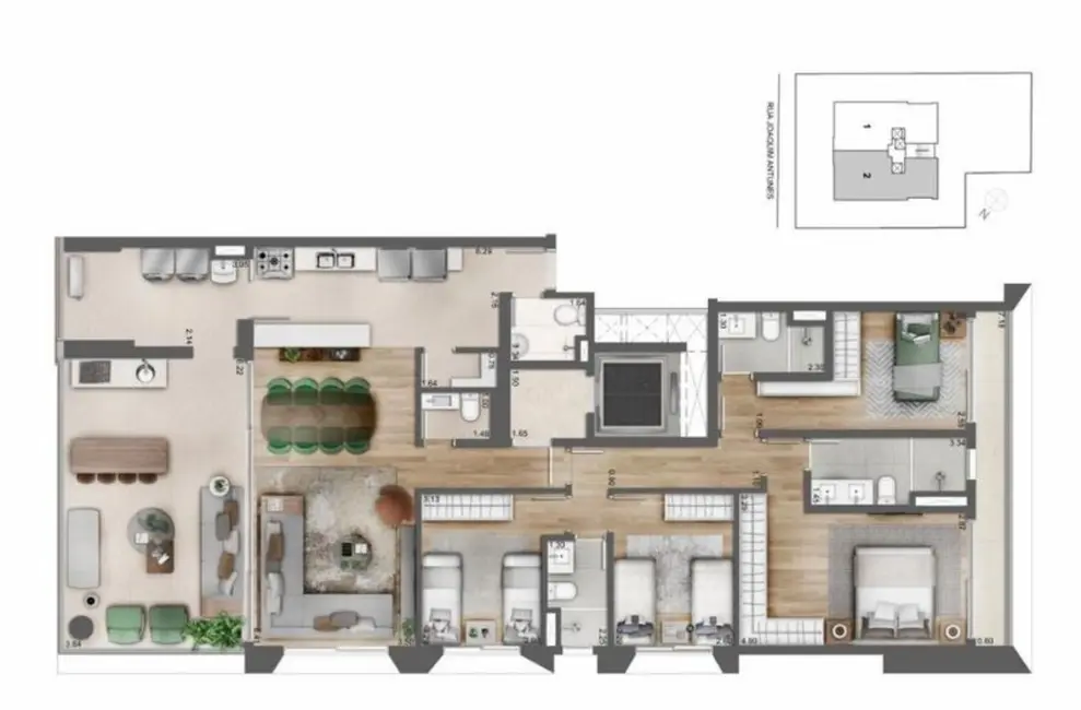 Foto 1 de Apartamento com 4 quartos à venda, 175m2 em Pinheiros, São Paulo - SP