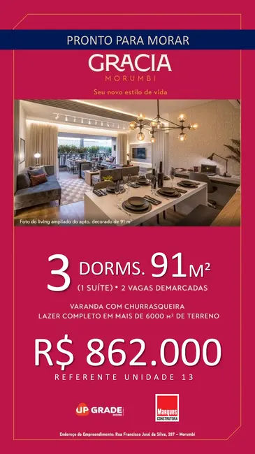 Foto 1 de Apartamento com 2 quartos à venda, 91m2 em Vila Andrade, São Paulo - SP