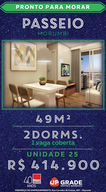 Foto 1 de Apartamento com 2 quartos à venda, 49m2 em Vila Andrade, São Paulo - SP
