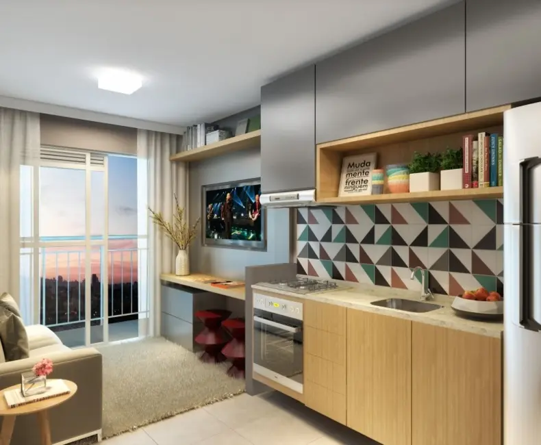 Foto 3 de Apartamento com 1 quarto à venda, 27m2 em Vila Palmeiras, São Paulo - SP