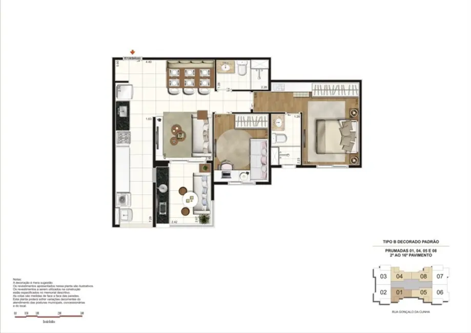 Foto 2 de Apartamento com 2 quartos à venda, 64m2 em Chácara Inglesa, São Paulo - SP