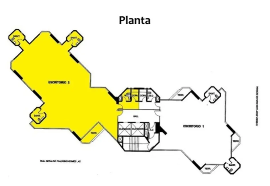 Sala Comercial para alugar, 217m2 em Cidade Monções, São Paulo - SP - imagem 2 Foto 2 de Sala Comercial para alugar, 217m2 em Cidade Monções, São Paulo - SP