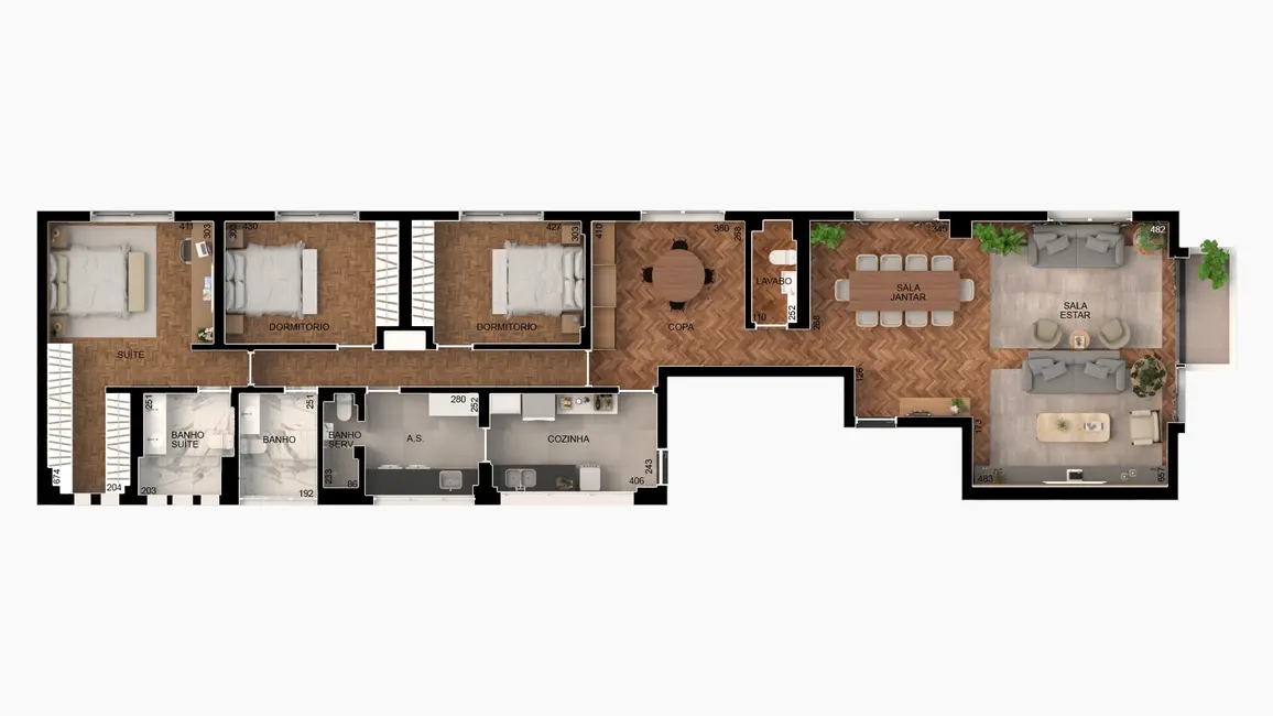 Foto 2 de Apartamento com 3 quartos à venda, 182m2 em Jardim Paulista, São Paulo - SP