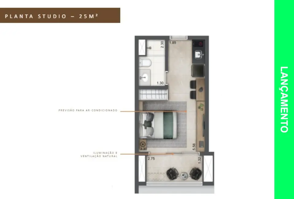 Foto 1 de Apartamento com 1 quarto à venda, 25m2 em Vila Clementino, São Paulo - SP