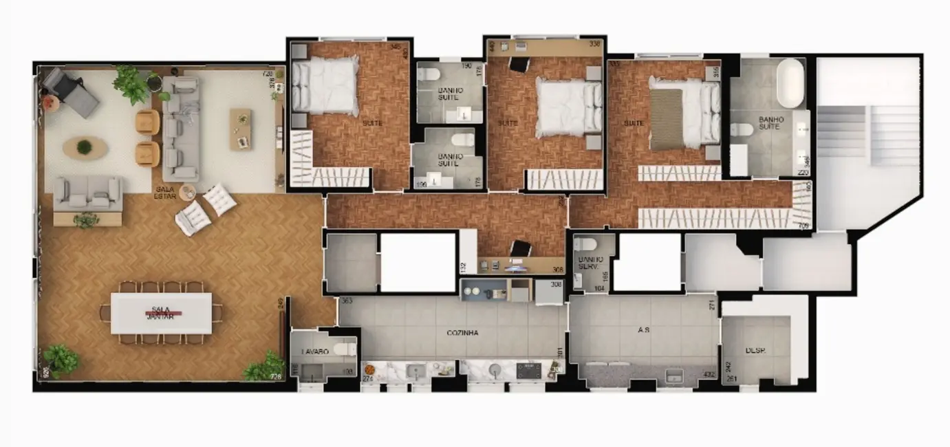 Foto 4 de Apartamento com 3 quartos à venda, 220m2 em Higienópolis, São Paulo - SP