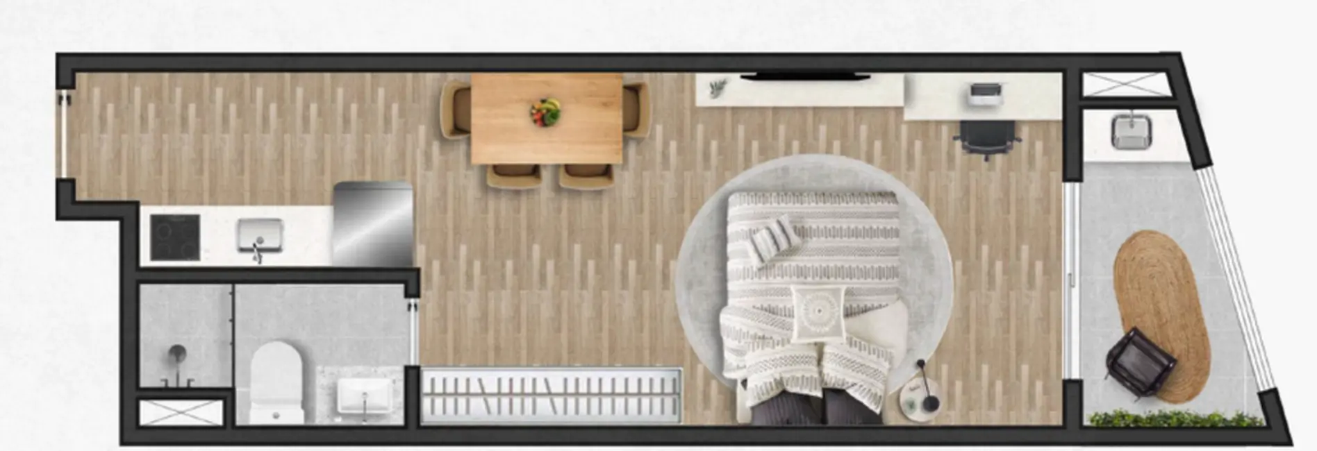 Foto 3 de Apartamento com 1 quarto à venda, 32m2 em Bela Vista, São Paulo - SP