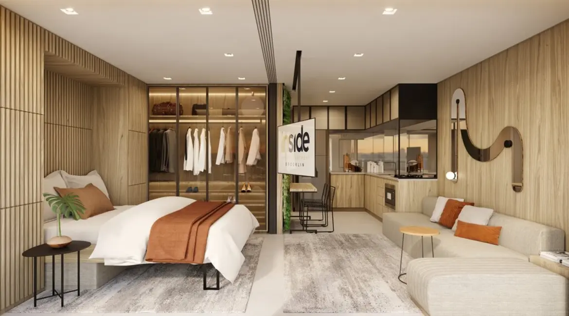 Apartamento com 1 quarto à venda, 30m2 em Brooklin Paulista, São Paulo - SP - imagem 3 Foto 3 de Apartamento com 1 quarto à venda, 30m2 em Brooklin Paulista, São Paulo - SP