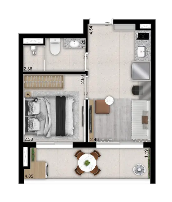 Foto 9 de Apartamento com 1 quarto à venda, 31m2 em Perdizes, São Paulo - SP