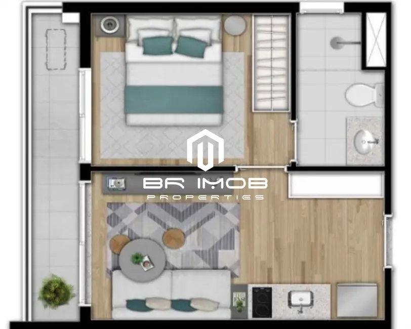 Foto 8 de Apartamento com 1 quarto à venda, 29m2 em Vila Madalena, São Paulo - SP