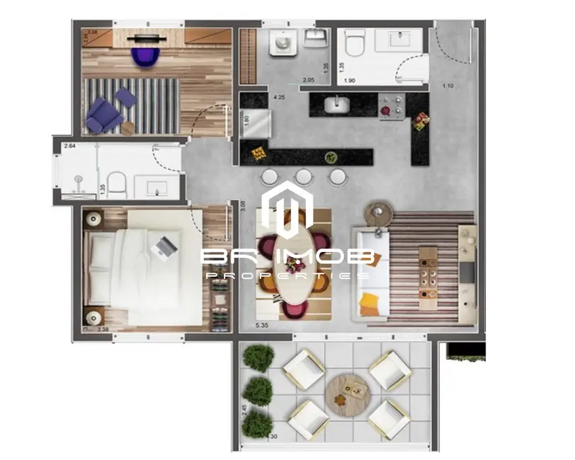 Foto 2 de Apartamento com 2 quartos à venda, 81m2 em Jardim Guedala, São Paulo - SP