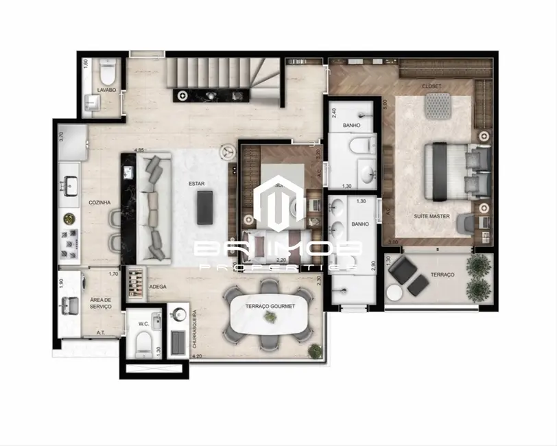 Apartamento com 3 quartos à venda, 184m2 em Lapa, São Paulo - SP - imagem 3 Foto 3 de Apartamento com 3 quartos à venda, 184m2 em Lapa, São Paulo - SP