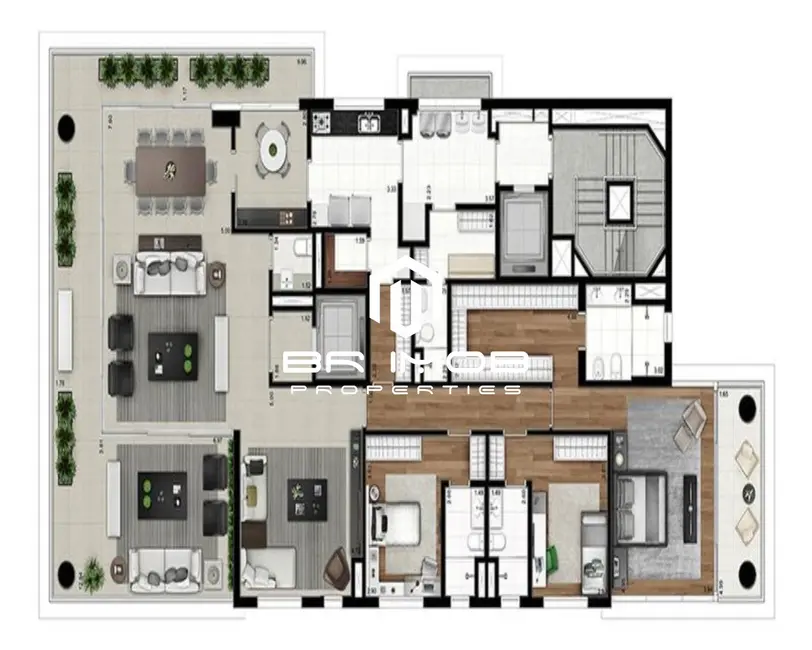 Apartamento com 4 quartos à venda, 294m2 em Ibirapuera, São Paulo - SP - imagem 5 Foto 5 de Apartamento com 4 quartos à venda, 294m2 em Ibirapuera, São Paulo - SP