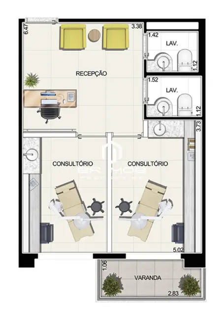 Foto 8 de Sala Comercial à venda, 34m2 em Barra Funda, São Paulo - SP