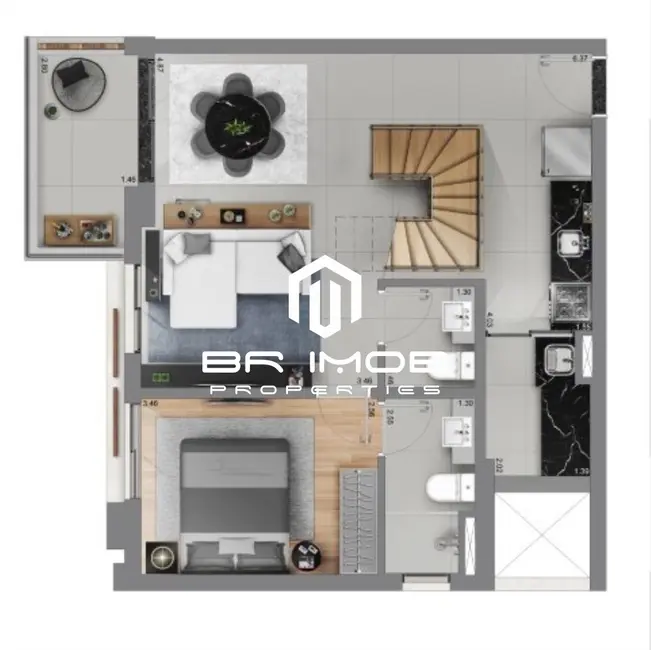 Foto 4 de Apartamento com 3 quartos à venda, 107m2 em Pinheiros, São Paulo - SP