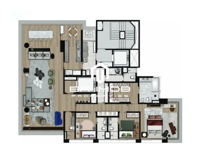 Foto 5 de Apartamento com 3 quartos à venda, 232m2 em Itaim Bibi, São Paulo - SP