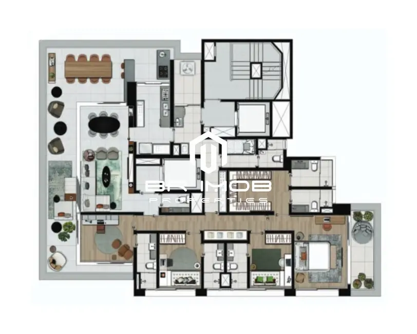 Foto 4 de Apartamento com 3 quartos à venda, 232m2 em Itaim Bibi, São Paulo - SP