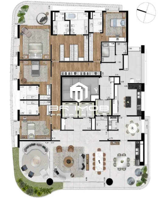 Foto 7 de Apartamento com 4 quartos à venda, 424m2 em Itaim Bibi, São Paulo - SP