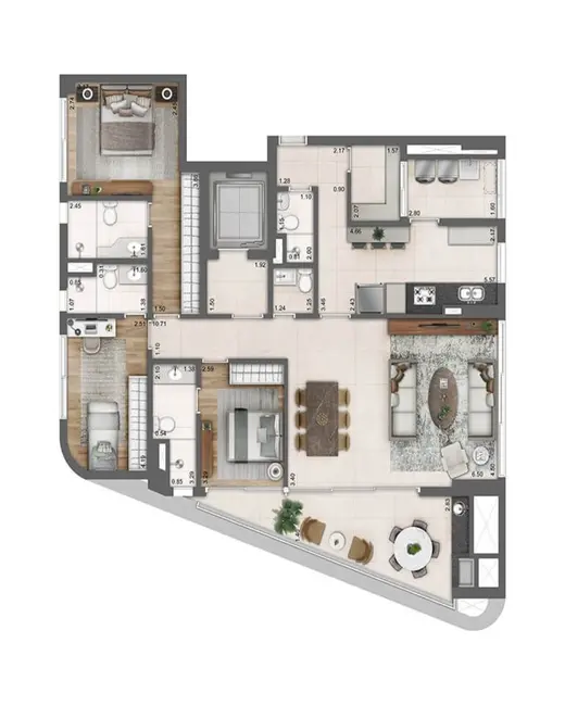 Foto 2 de Apartamento com 3 quartos à venda, 153m2 em Itaim Bibi, São Paulo - SP