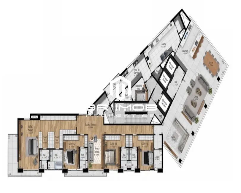 Foto 3 de Apartamento com 4 quartos à venda, 472m2 em Itaim Bibi, São Paulo - SP