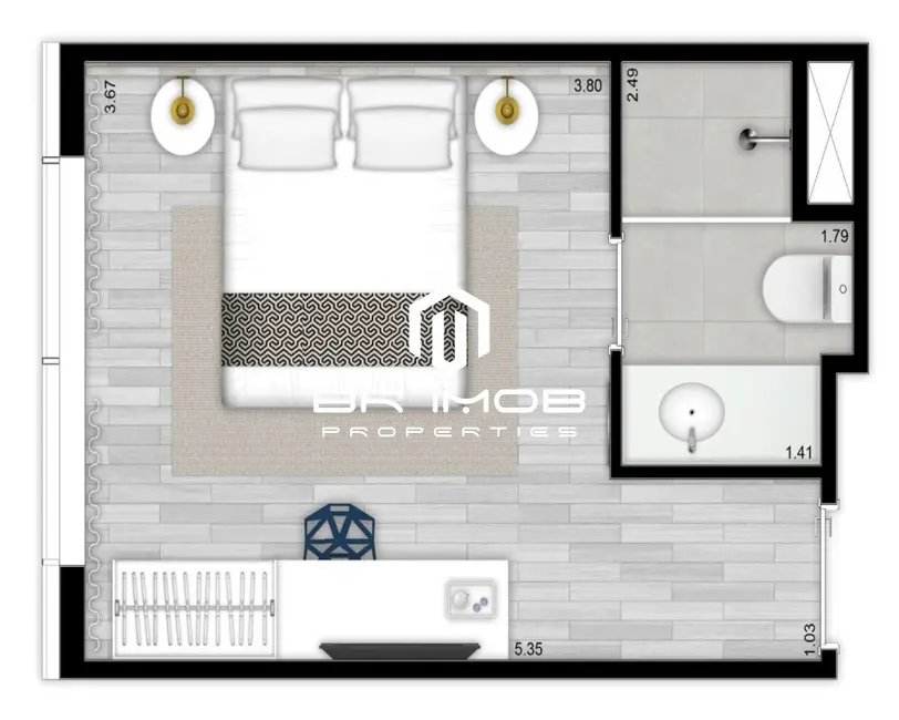 Apartamento com 1 quarto à venda, 24m2 em Guarulhos - SP - imagem 4 Foto 4 de Apartamento com 1 quarto à venda, 24m2 em Guarulhos - SP