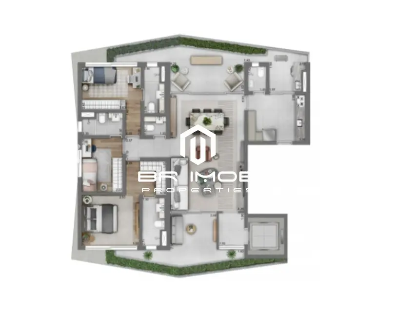 Apartamento com 3 quartos à venda, 143m2 em Vila Olímpia, São Paulo - SP - imagem 6 Foto 6 de Apartamento com 3 quartos à venda, 143m2 em Vila Olímpia, São Paulo - SP