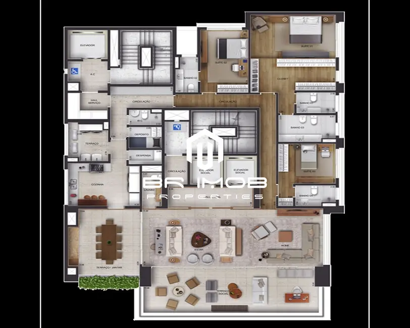 Foto 5 de Apartamento com 4 quartos à venda, 303m2 em Itaim Bibi, São Paulo - SP