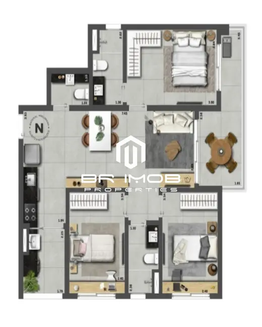 Foto 6 de Apartamento com 3 quartos à venda, 85m2 em Moema, São Paulo - SP