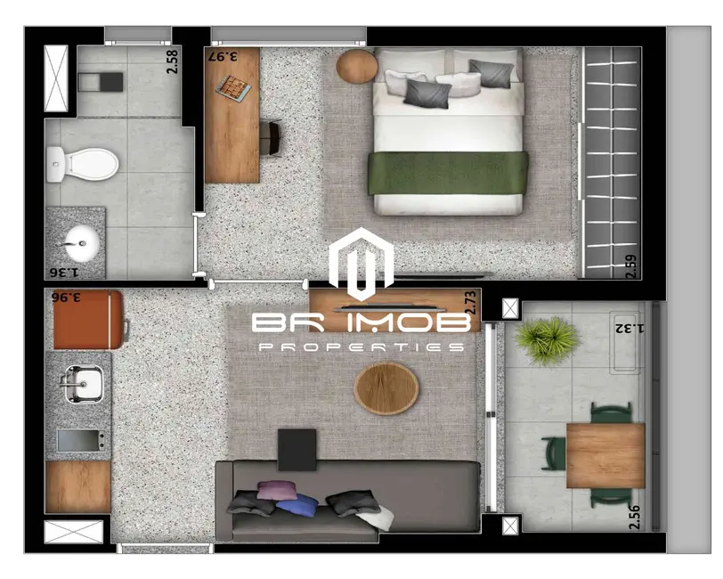 Apartamento com 1 quarto à venda, 25m2 em Consolação, São Paulo - SP - imagem 5 Foto 5 de Apartamento com 1 quarto à venda, 25m2 em Consolação, São Paulo - SP