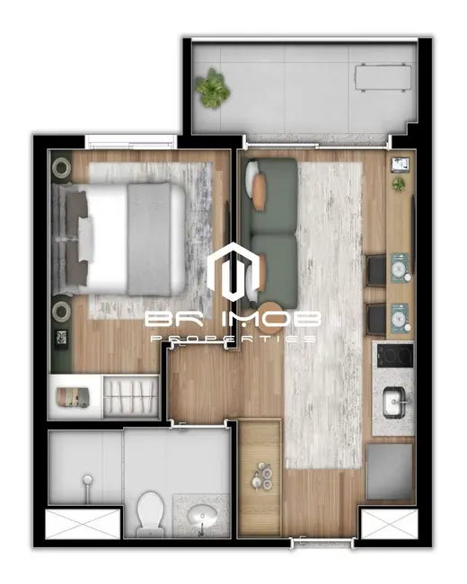Foto 4 de Apartamento com 1 quarto à venda, 32m2 em Perdizes, São Paulo - SP