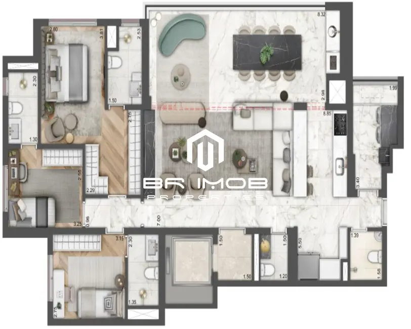 Foto 3 de Apartamento com 4 quartos à venda, 144m2 em São Paulo - SP