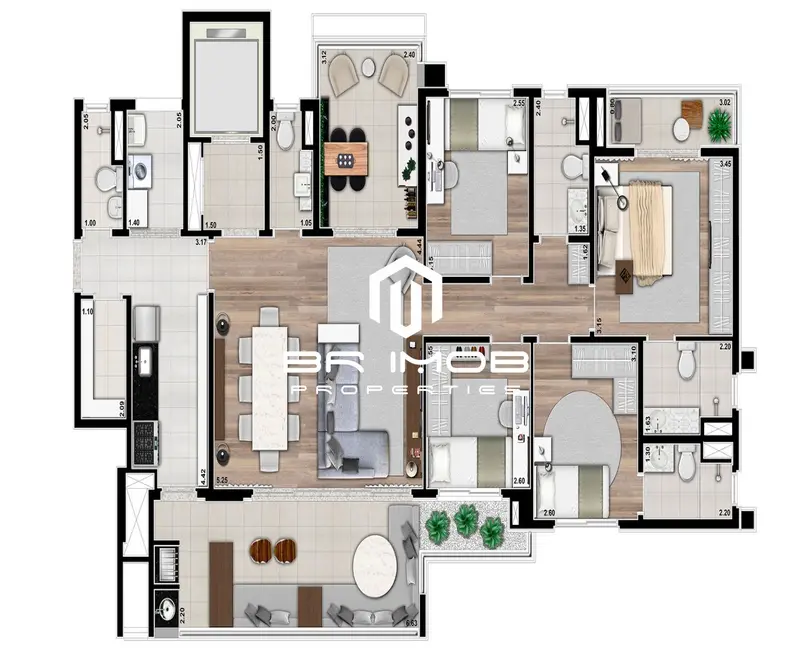 Foto 3 de Apartamento com 4 quartos à venda, 147m2 em Perdizes, São Paulo - SP