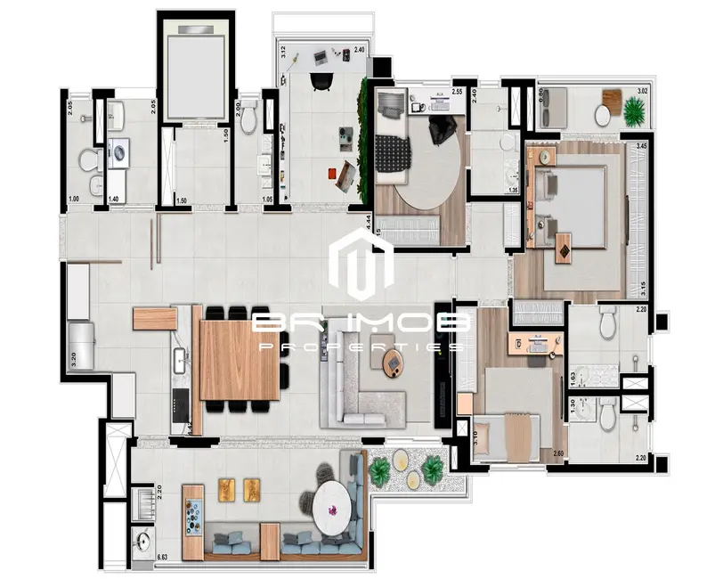 Foto 4 de Apartamento com 4 quartos à venda, 147m2 em Perdizes, São Paulo - SP