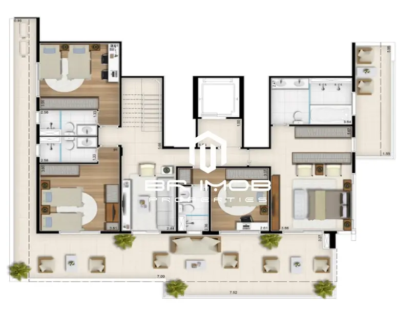 Foto 5 de Apartamento com 4 quartos à venda, 380m2 em São Paulo - SP