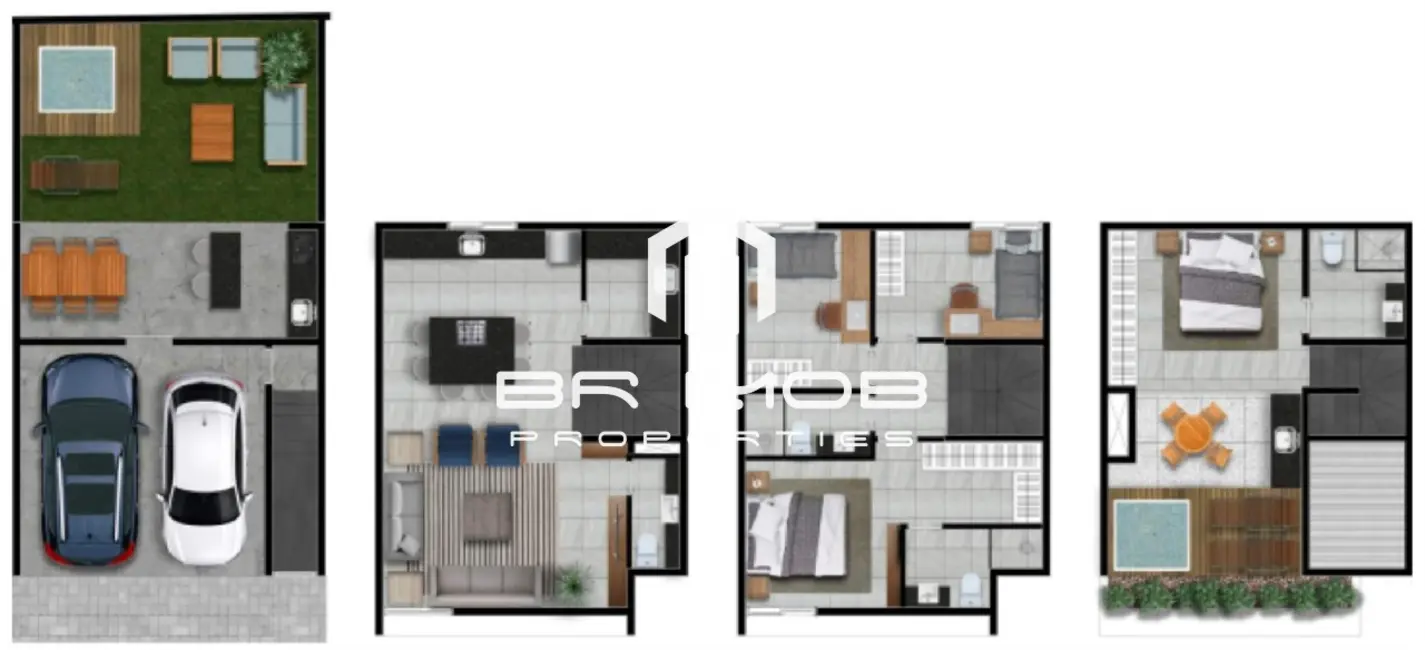 Foto 2 de Casa de Condomínio com 4 quartos à venda, 217m2 em Brooklin Novo, São Paulo - SP