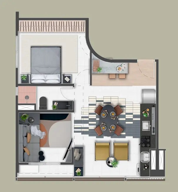 Foto 2 de Apartamento com 1 quarto à venda, 47m2 em Vila Mariana, São Paulo - SP