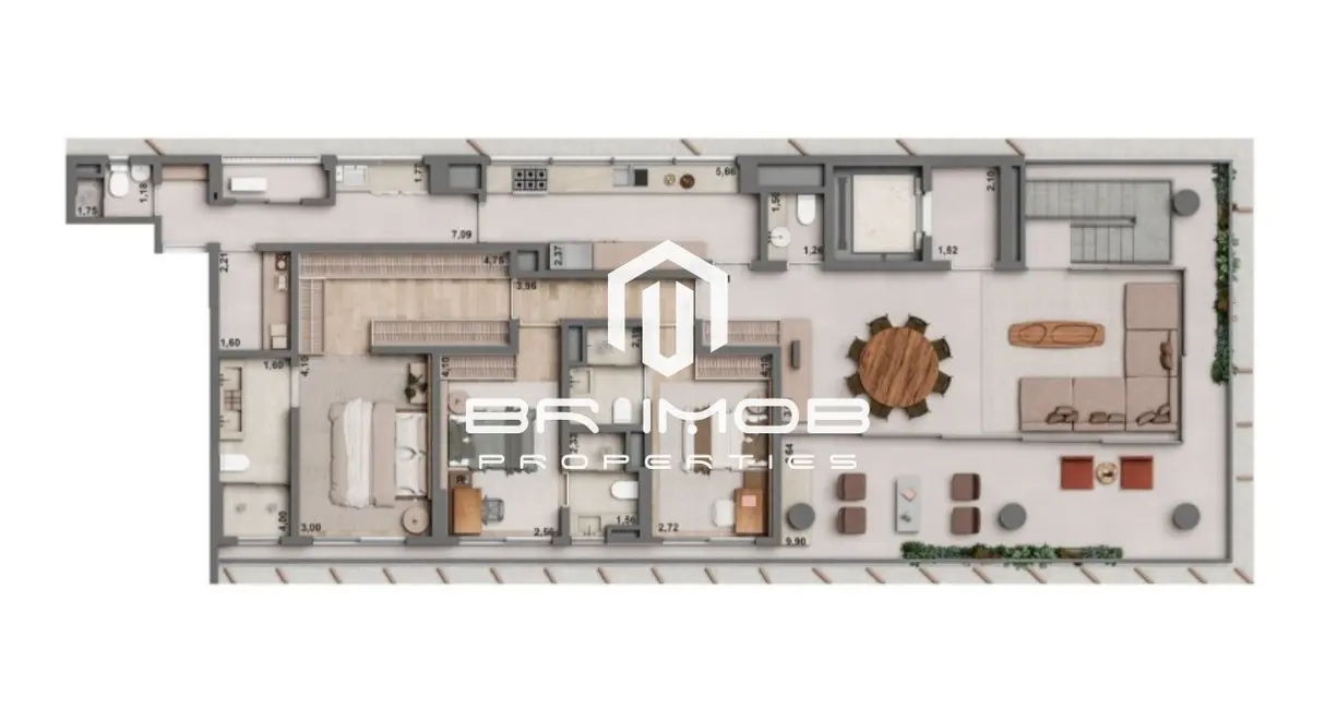 Apartamento com 3 quartos à venda, 313m2 em Itaim Bibi, São Paulo - SP - imagem 4 Foto 4 de Apartamento com 3 quartos à venda, 313m2 em Itaim Bibi, São Paulo - SP