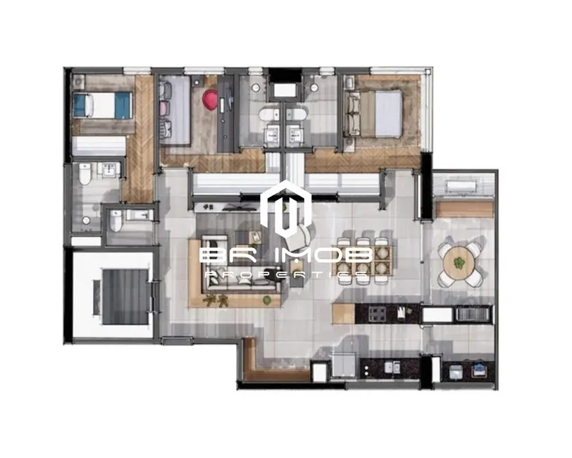 Apartamento com 3 quartos à venda, 105m2 em São Paulo - SP - imagem 2 Foto 2 de Apartamento com 3 quartos à venda, 105m2 em São Paulo - SP