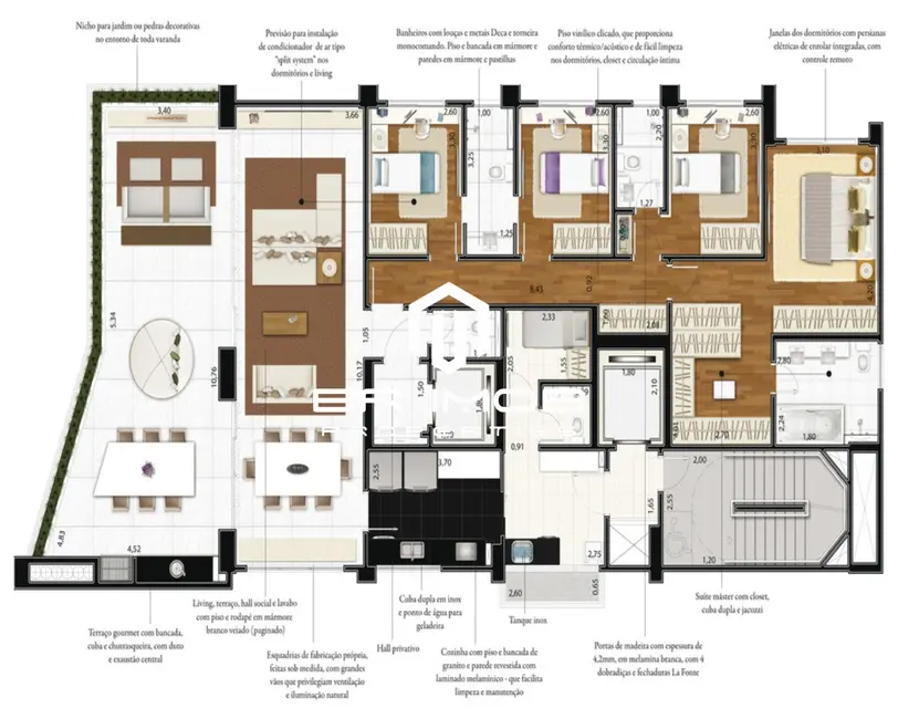 Foto 3 de Apartamento com 4 quartos à venda, 215m2 em Aclimação, São Paulo - SP