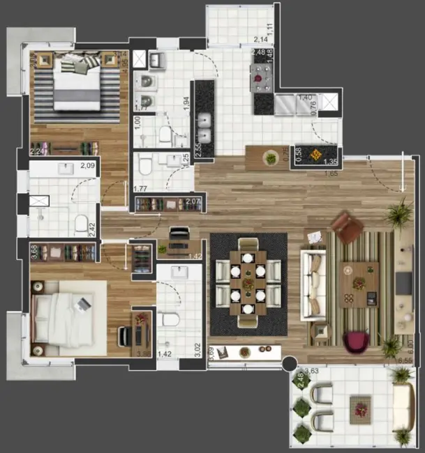 Foto 7 de Apartamento com 3 quartos à venda, 506m2 em Vila Progredior, São Paulo - SP