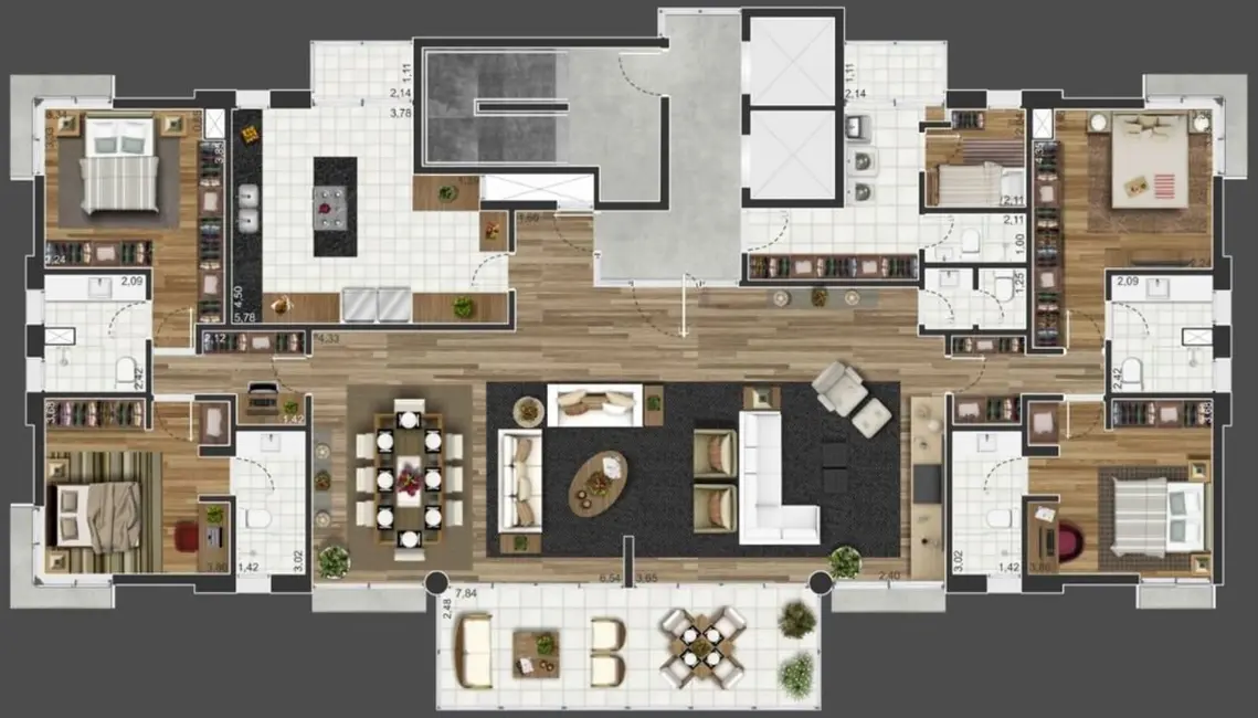 Foto 5 de Apartamento com 3 quartos à venda, 506m2 em Vila Progredior, São Paulo - SP
