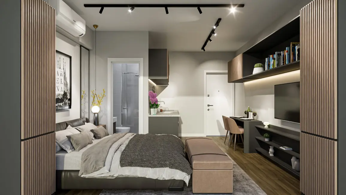 Apartamento com 1 quarto à venda, 30m2 em Pinheiros, São Paulo - SP - imagem 4 Foto 4 de Apartamento com 1 quarto à venda, 30m2 em Pinheiros, São Paulo - SP