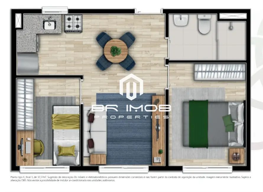 Foto 3 de Apartamento com 2 quartos à venda, 37m2 em Vila Buarque, São Paulo - SP