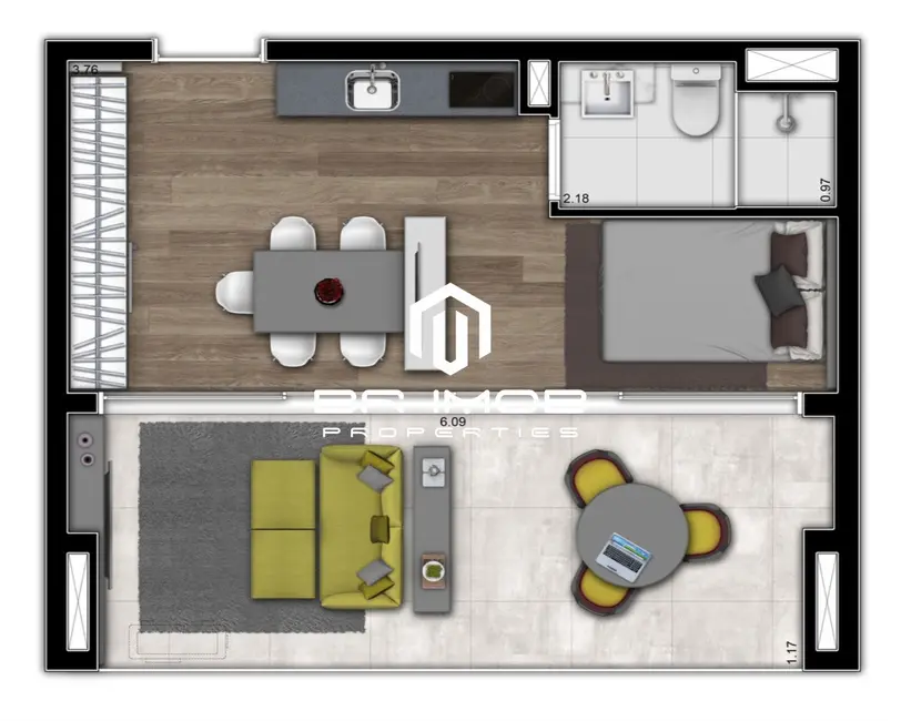 Foto 6 de Apartamento com 1 quarto à venda, 35m2 em Itaim Bibi, São Paulo - SP