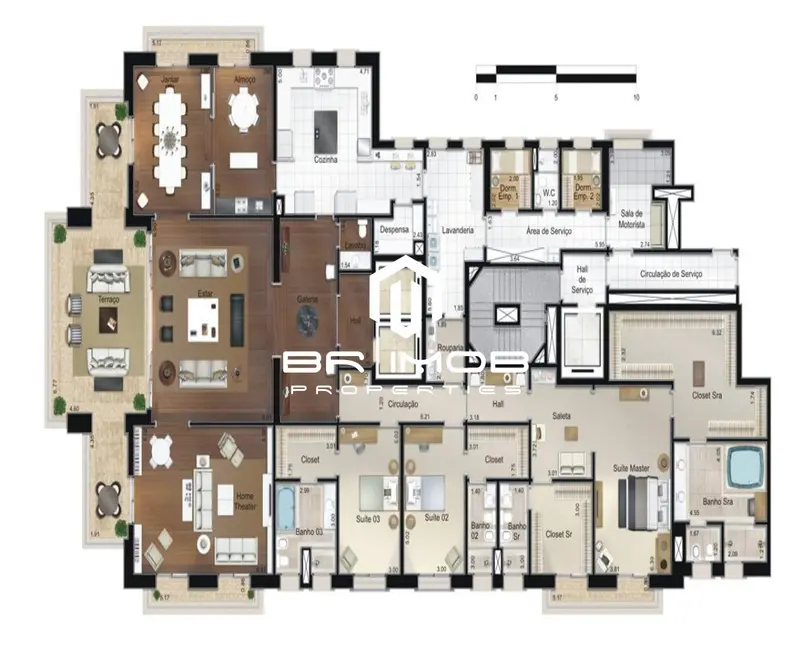 Apartamento com 3 quartos à venda, 405m2 em Jardim Europa, São Paulo - SP - imagem 3 Foto 3 de Apartamento com 3 quartos à venda, 405m2 em Jardim Europa, São Paulo - SP