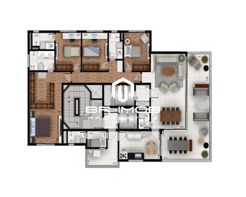 Foto 7 de Apartamento com 4 quartos à venda, 193m2 em Vila Nova Conceição, São Paulo - SP