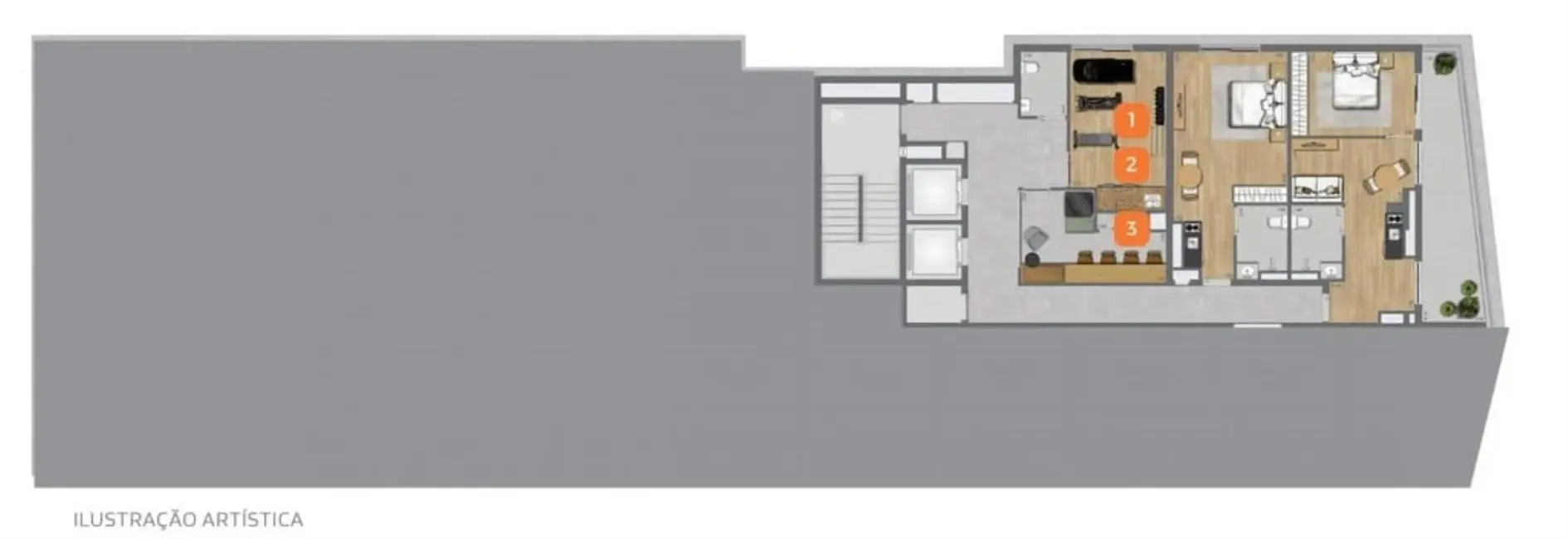 Loft / Flat com 1 quarto à venda, 48m2 em Brooklin Paulista, São Paulo - SP - imagem 9 Foto 9 de Loft / Flat com 1 quarto à venda, 48m2 em Brooklin Paulista, São Paulo - SP